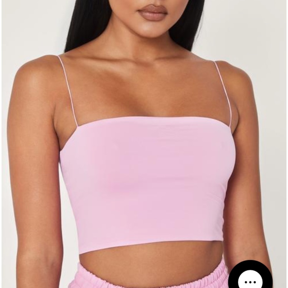 Meshki Yvonne Crop Top in Pink
